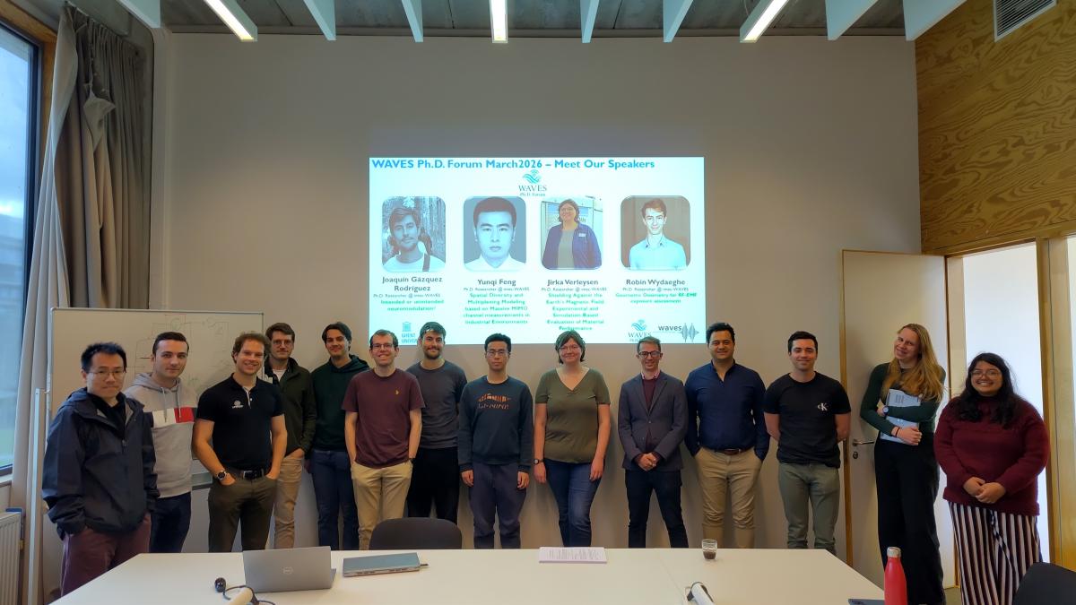 Researchers gathered for the WAVES PhD Forum in March 2026.
